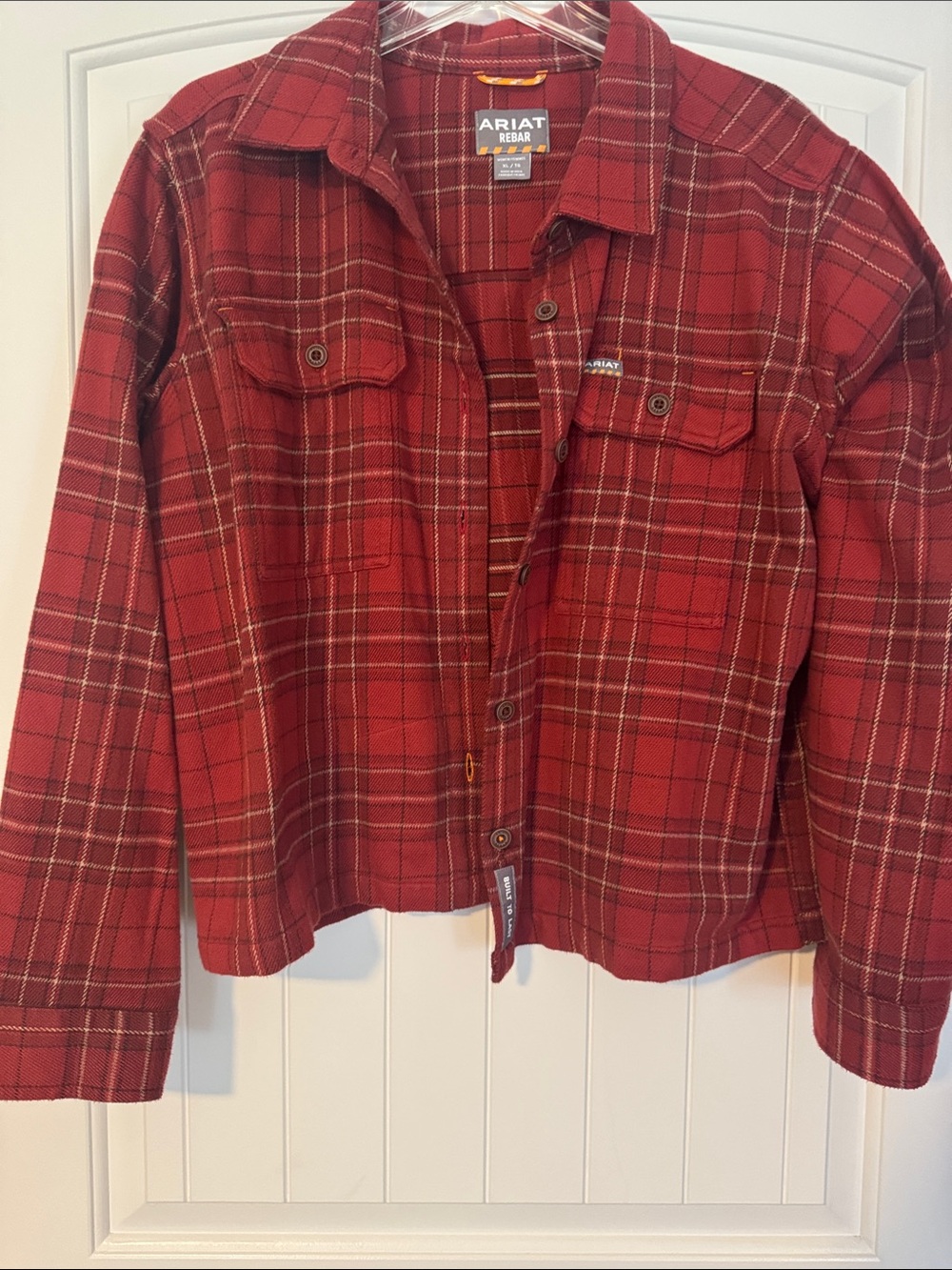 Ariat Maroon Red Plaid Utility Jacket